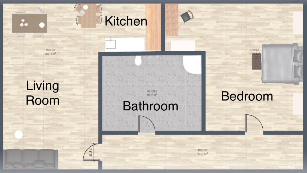 2-Zimmer City Apartment 57M² Mit King Size Bett Und Kueche Munster  Exterior photo
